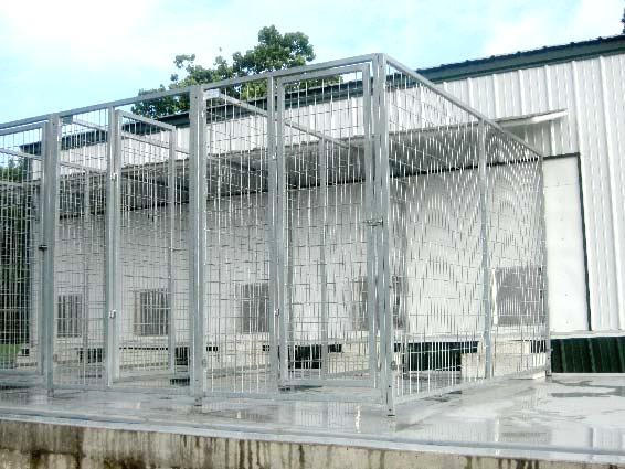 TK Products Complete 4’W x 10’L x 6’H Kennel Run w/ Stainless Steel Hardware - - Dog Kennels & Runs by TK Products