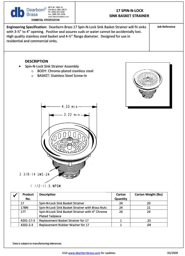 Groomer's Best Drain and Strainer - - Plumbing Accessories by Groomer's Best
