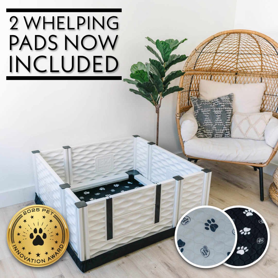 EZclassic Whelping Box w/Rails - - Whelping Box by EZwhelp