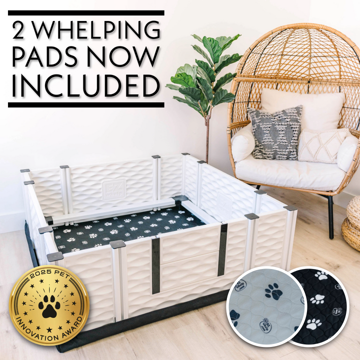 EZclassic Whelping Box w/Rails - - Whelping Box by EZwhelp