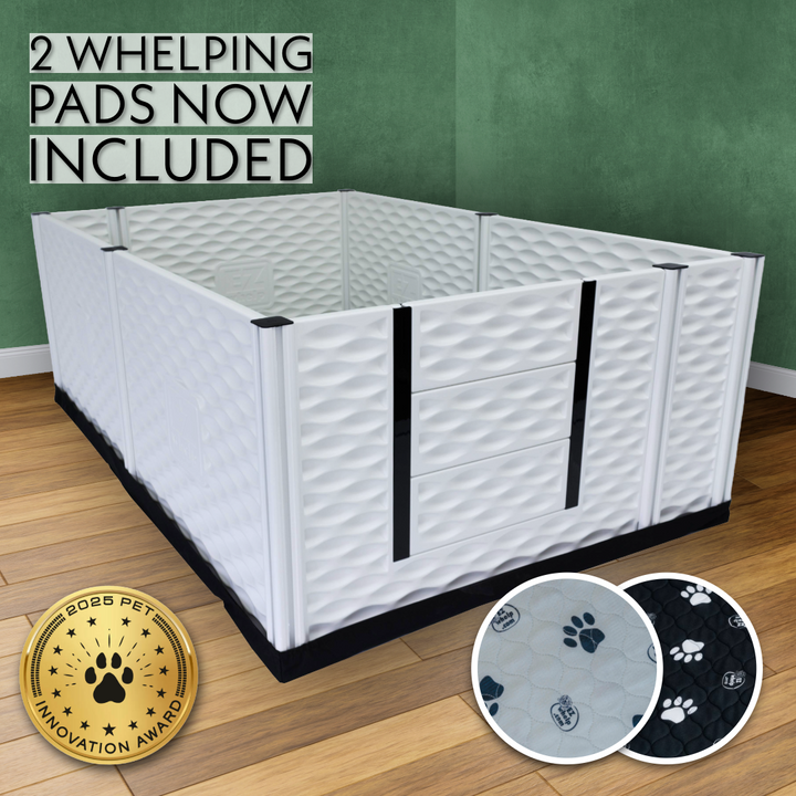 EZclassic TALL Whelping Box w/Rails - 48" x 76" x 28"TALL - Whelping Box by EZwhelp
