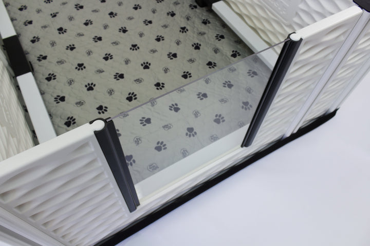 Acrylic Glass Door Sets for EZclassic Whelping Boxes (Standard and Tall) - TALL EZclassic Acrylic Glass Door Set - by EZwhelp