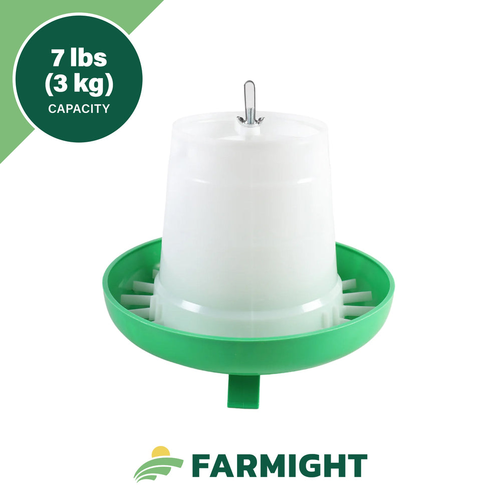 Farmight Open Top Hanging Feeder with Legs, 2 colors, 3 sizes - 7 LB - CHICKEN SUPPLIES by My Pet Chicken