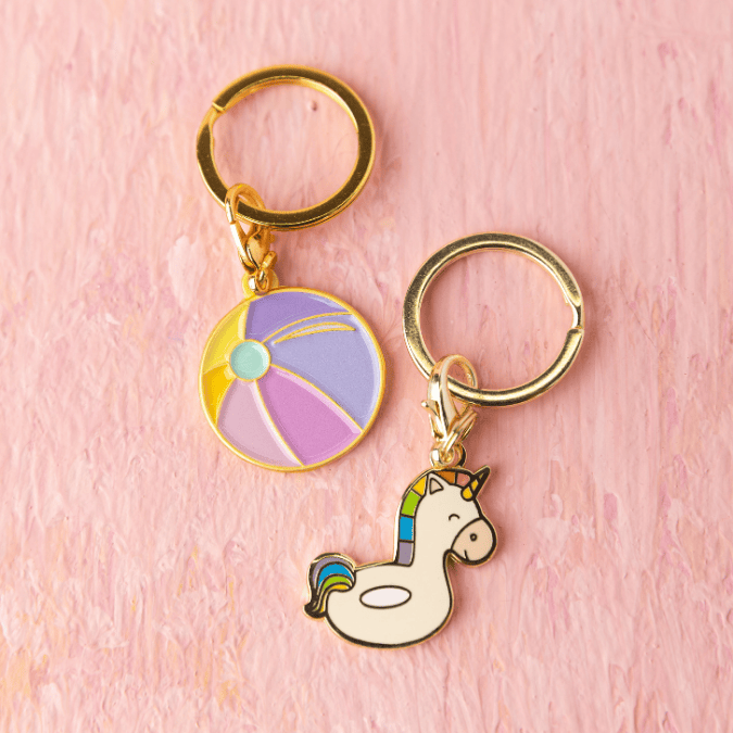 Unicorn Floatie & Beach Ball Pet Charm Set