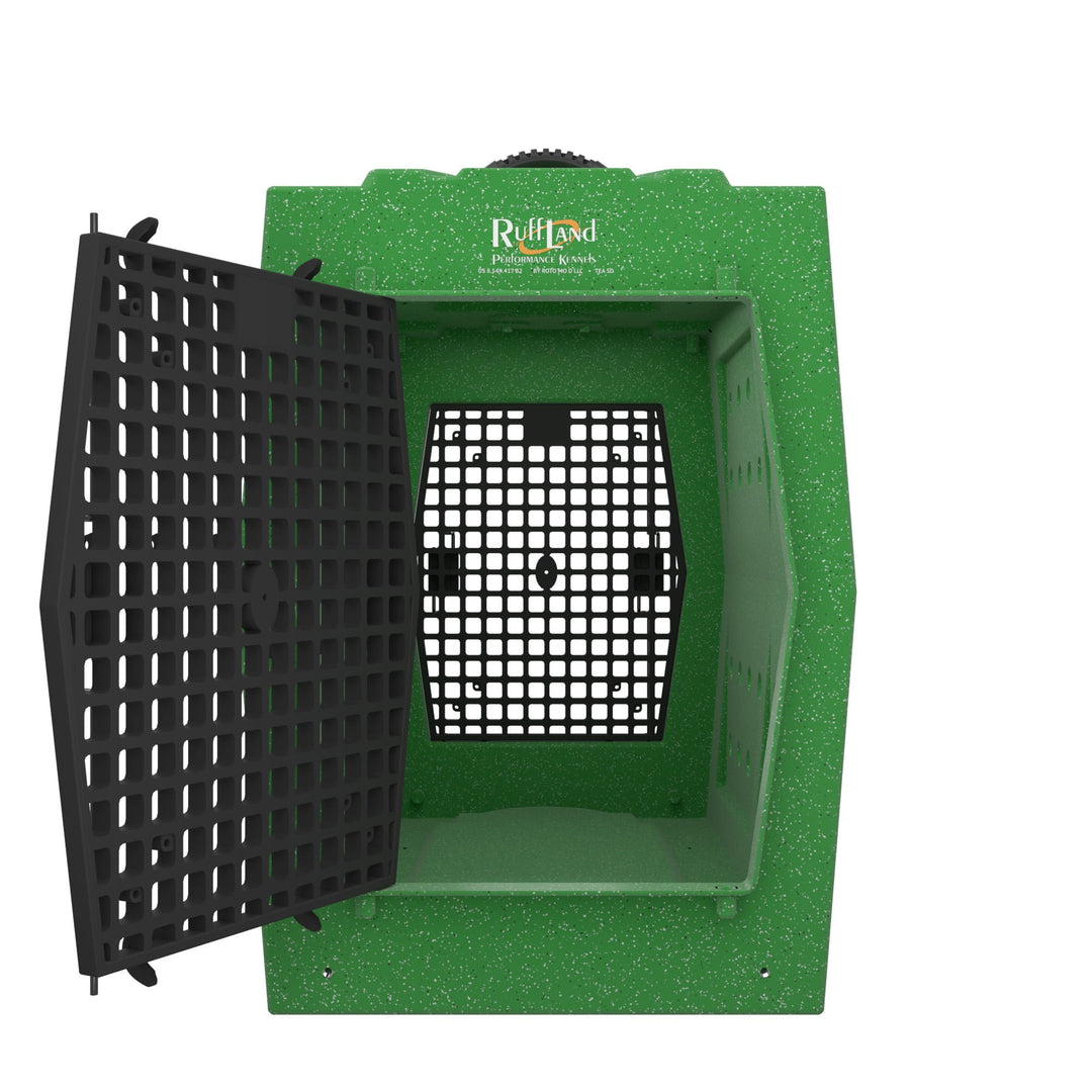 RuffLand X-Large Kennel - GoGreen Double Door (Front Back) - Dog crates by Ruff Land Performance Kennels