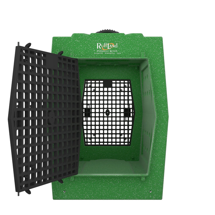 RuffLand X-Large Kennel - GoGreen Double Door (Front Back) - Dog crates by Ruff Land Performance Kennels