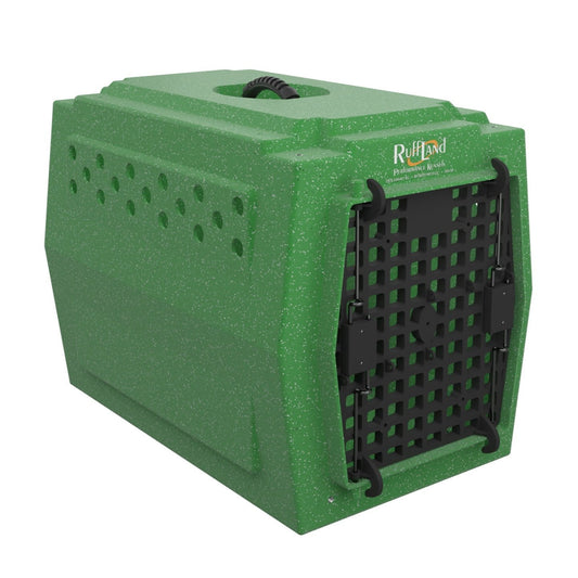 RuffLand Medium Kennel - GoGreen Single Door - Dog crates by Ruff Land Performance Kennels