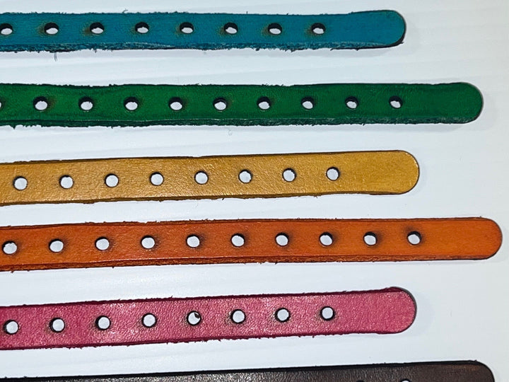 Genuine Leather Puppy Collars (set of 12) - - Whelping Supply by EZwhelp