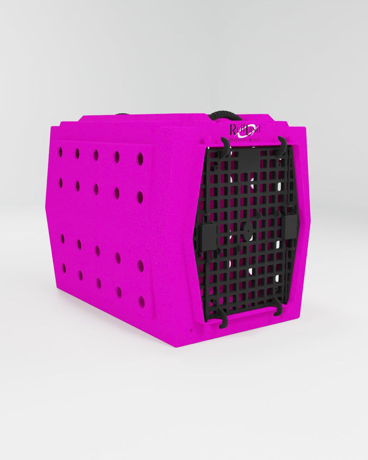 RuffLand Intermediate Kennel - Hot Pink Single Door - Dog crates by Ruff Land Performance Kennels