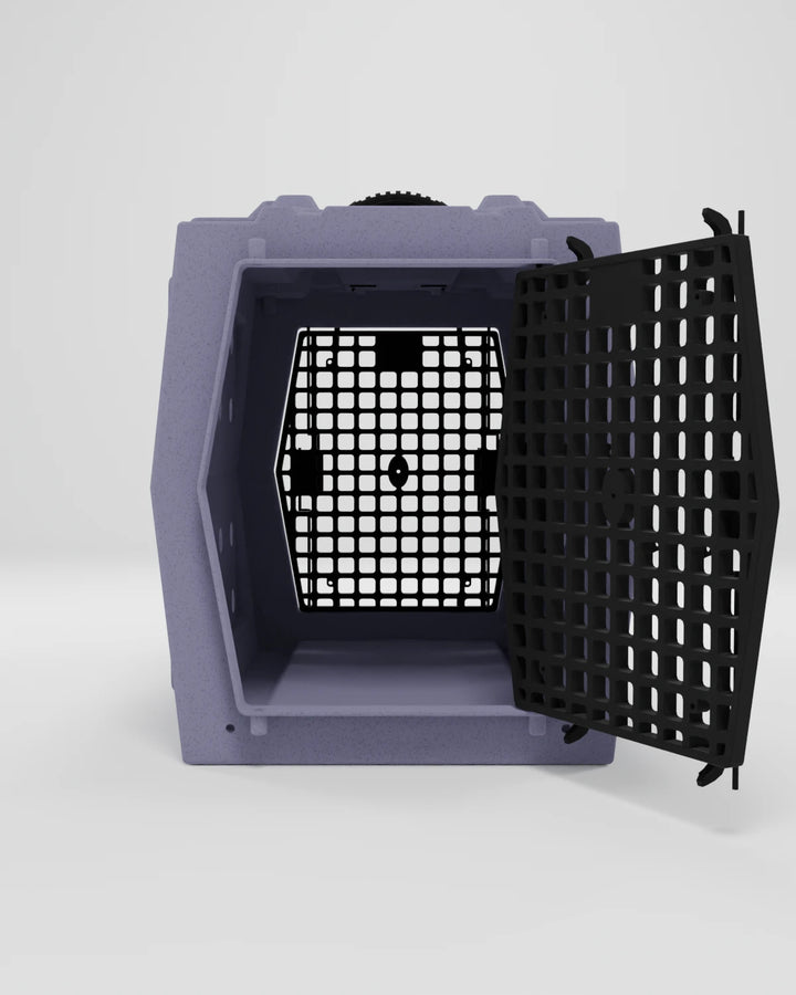 RuffLand Intermediate Kennel - Lilac Double Door (Front Back) - Dog crates by Ruff Land Performance Kennels