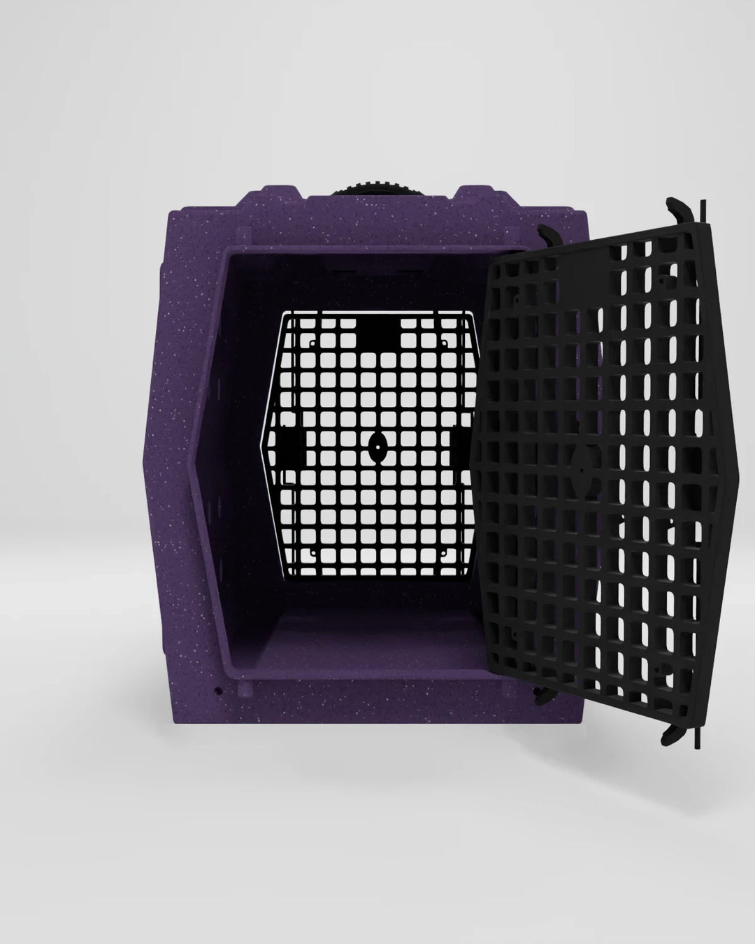 RuffLand Intermediate Kennel - Purple Double Door (Front Back) - Dog crates by Ruff Land Performance Kennels