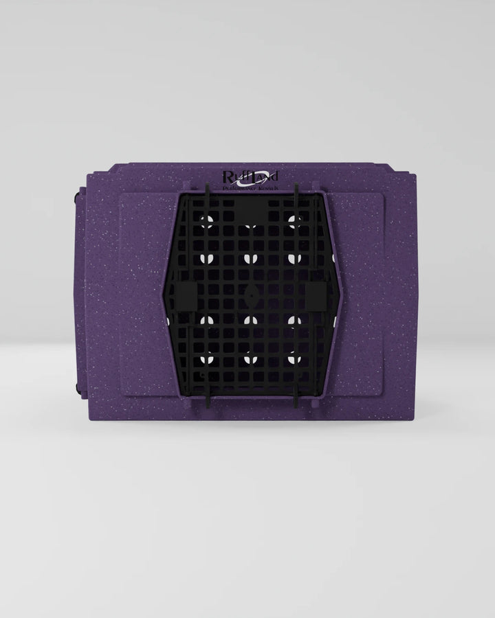 RuffLand Intermediate Kennel - Purple Double Door (Front Right) - Dog crates by Ruff Land Performance Kennels