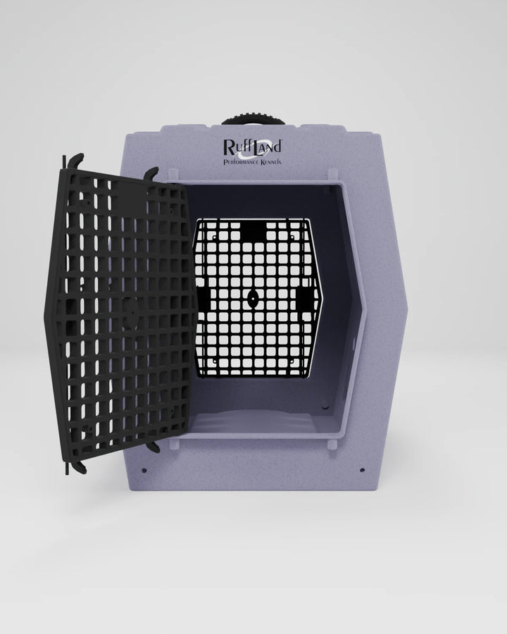 RuffLand Large Kennel - Lilac Double Door (Front Back) - Dog crates by Ruff Land Performance Kennels