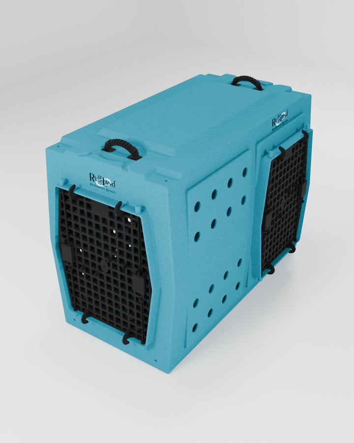 RuffLand X-Large Kennel - Malibu Double Door (Front Right) - by Ruff Land Performance Kennels