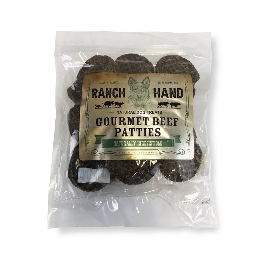 Ranch Hand Gourmet Beef Patties, 8 oz - - Treats by Ranch Hand