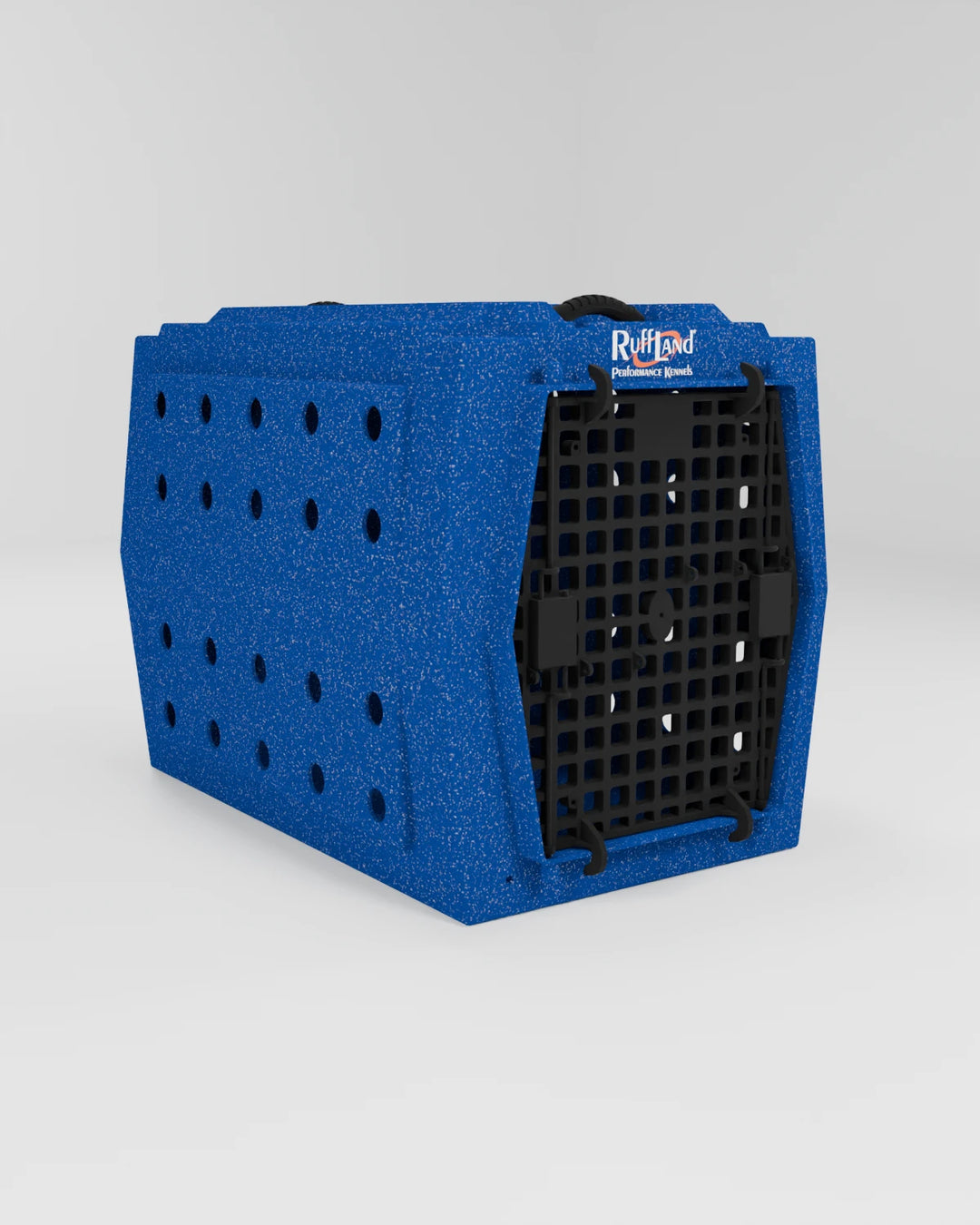 RuffLand Intermediate Kennel - Patriotic Blue Single Door - Dog crates by Ruff Land Performance Kennels