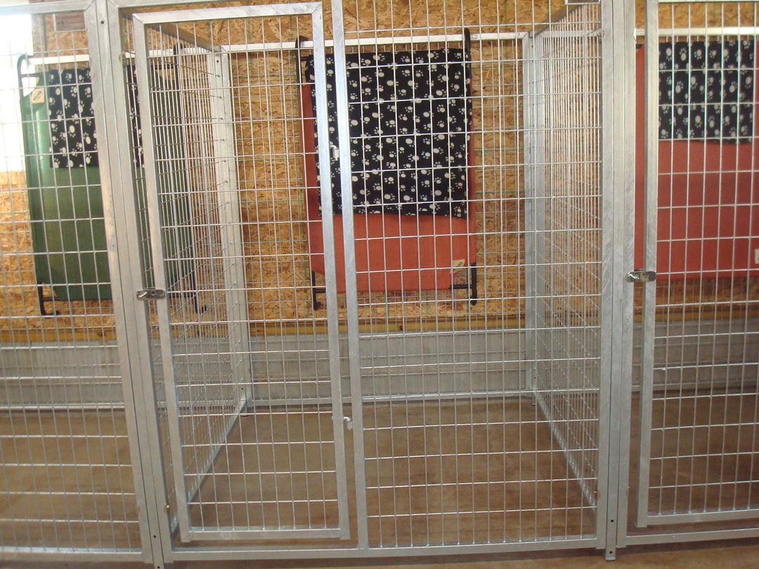 TK Products Complete 5’W x 5’L x 6’H Kennel Run w/ Stainless Steel Hardware - - Dog Kennels & Runs by TK Products