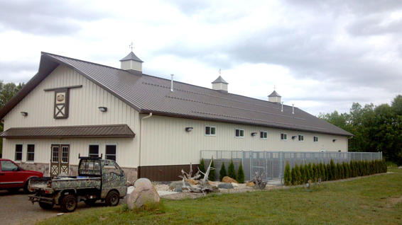 TK Products Back to Back Complete 12-Run Kennel 5’x5’ w/ Stainless Steel Hardware - - Dog Kennels & Runs by TK Products