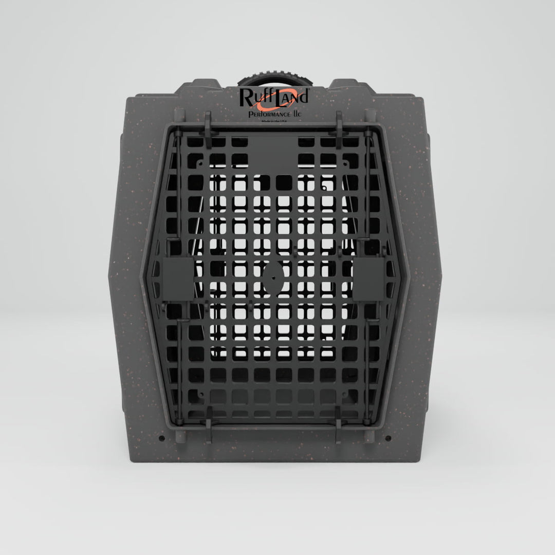 RuffLand Intermediate Kennel - Millstone Double Door (Front Back) - Dog crates by Ruff Land Performance Kennels