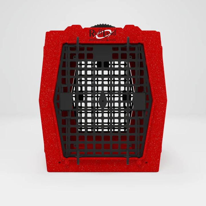 RuffLand Intermediate Kennel - Fire Double Door (Front Back) - Dog crates by Ruff Land Performance Kennels