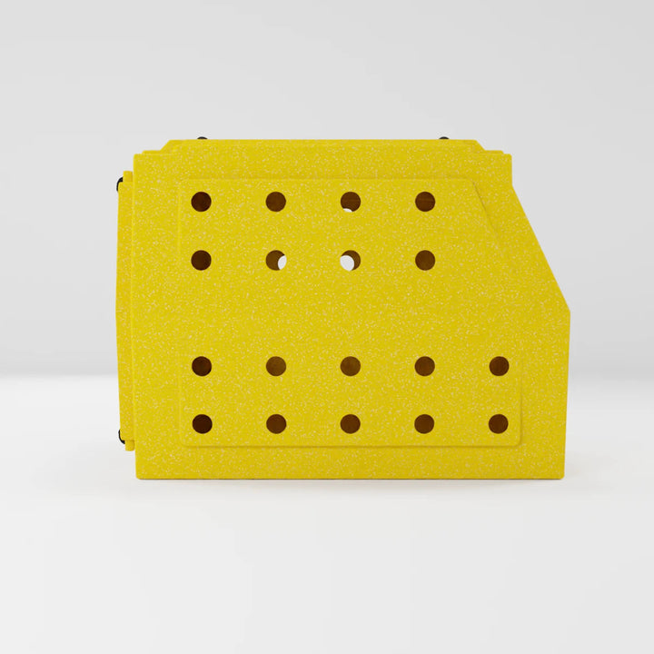 RuffLand Intermediate Kennel - Sunflower Yellow SUV (Slant Back) - Dog crates by Ruff Land Performance Kennels