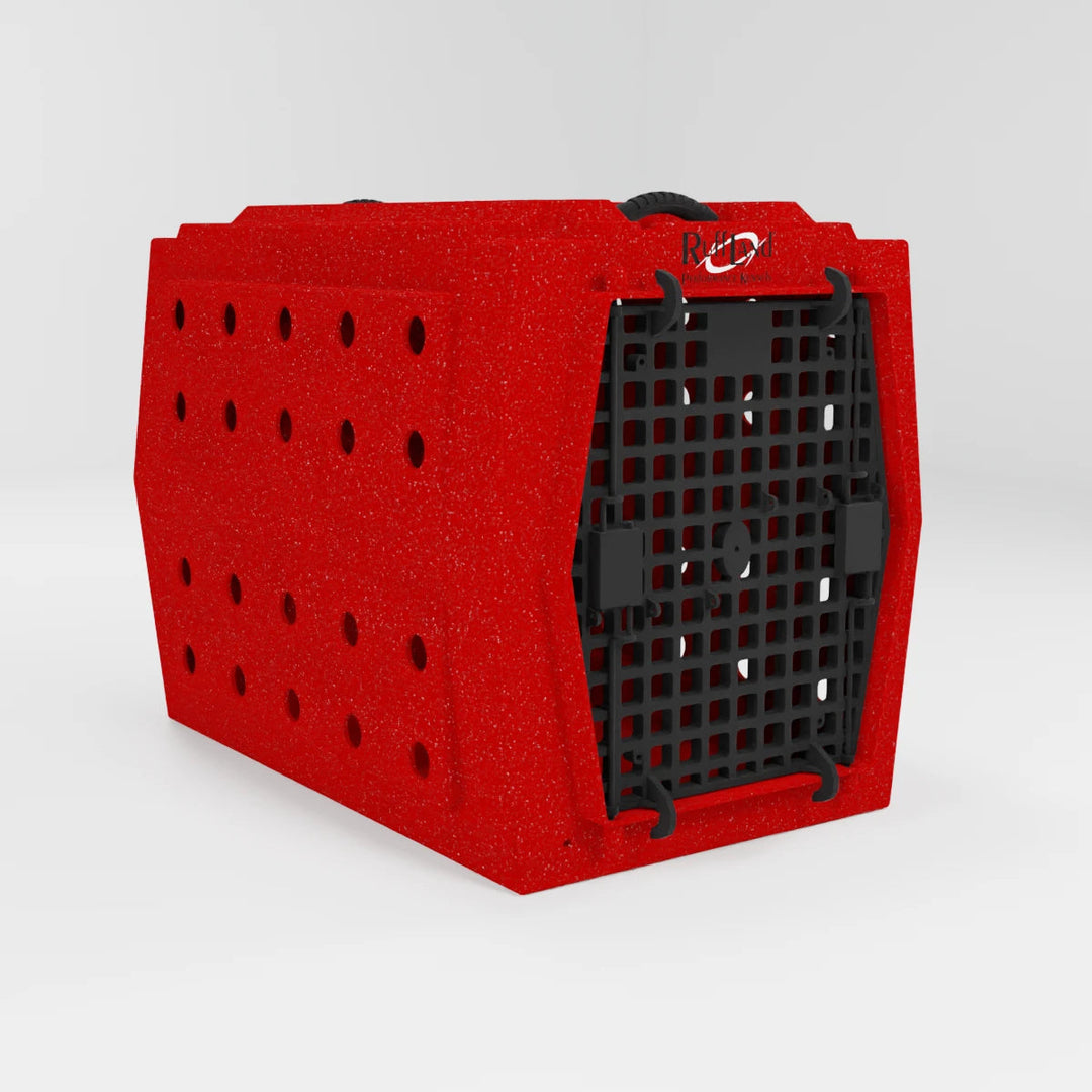 RuffLand Intermediate Kennel - Fire Single Door - Dog crates by Ruff Land Performance Kennels