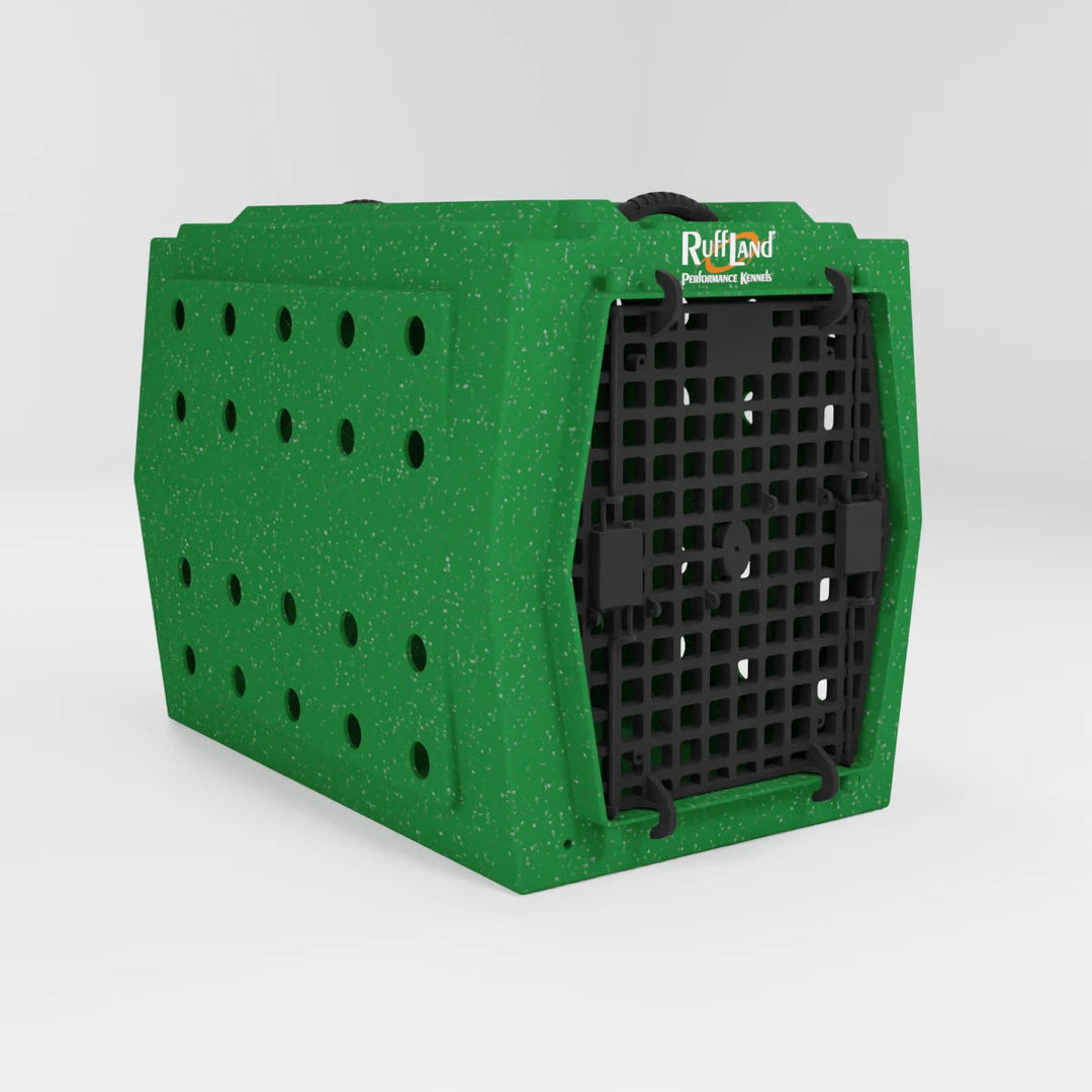RuffLand Intermediate Kennel - GoGreen Single Door - Dog crates by Ruff Land Performance Kennels