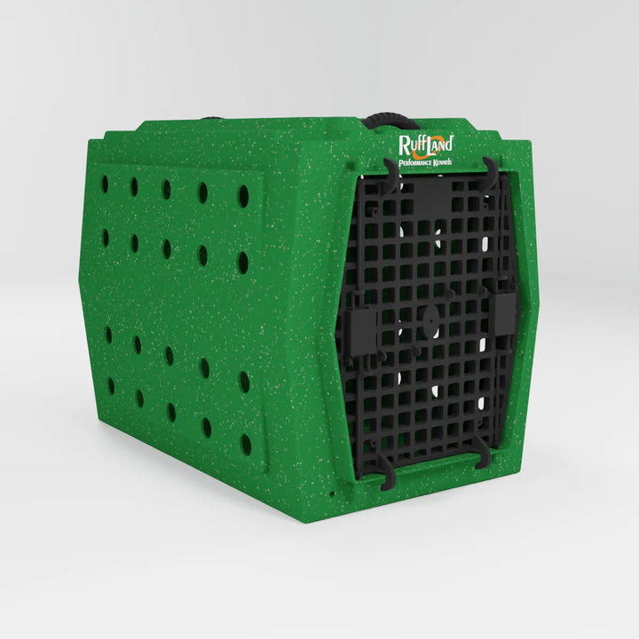 RuffLand Intermediate Kennel - GoGreen Single Door - Dog crates by Ruff Land Performance Kennels