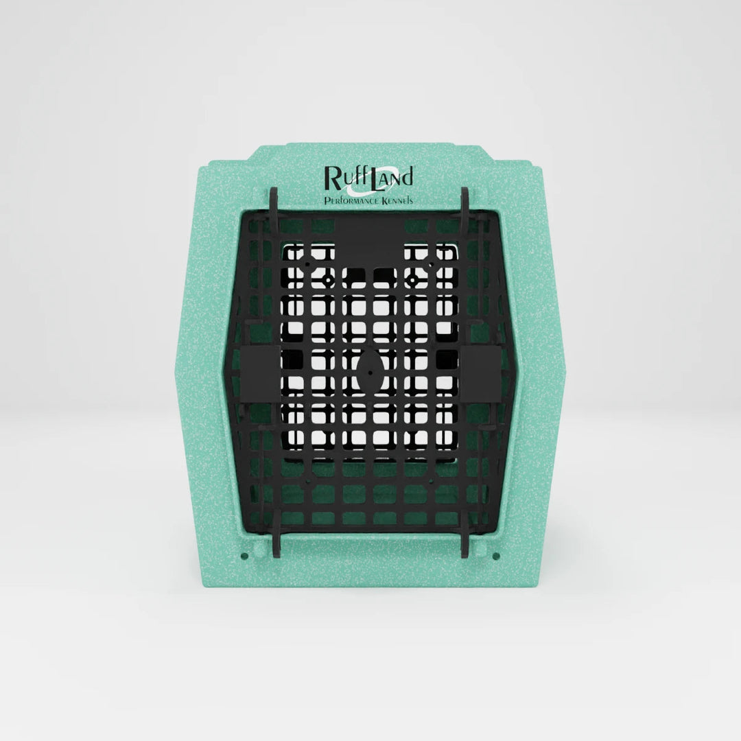 RuffLand Medium Kennel - Mint Double Door (Front Back) - Dog crates by Ruff Land Performance Kennels