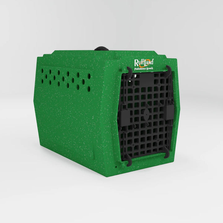 RuffLand Medium Kennel - GoGreen Single Door - Dog crates by Ruff Land Performance Kennels