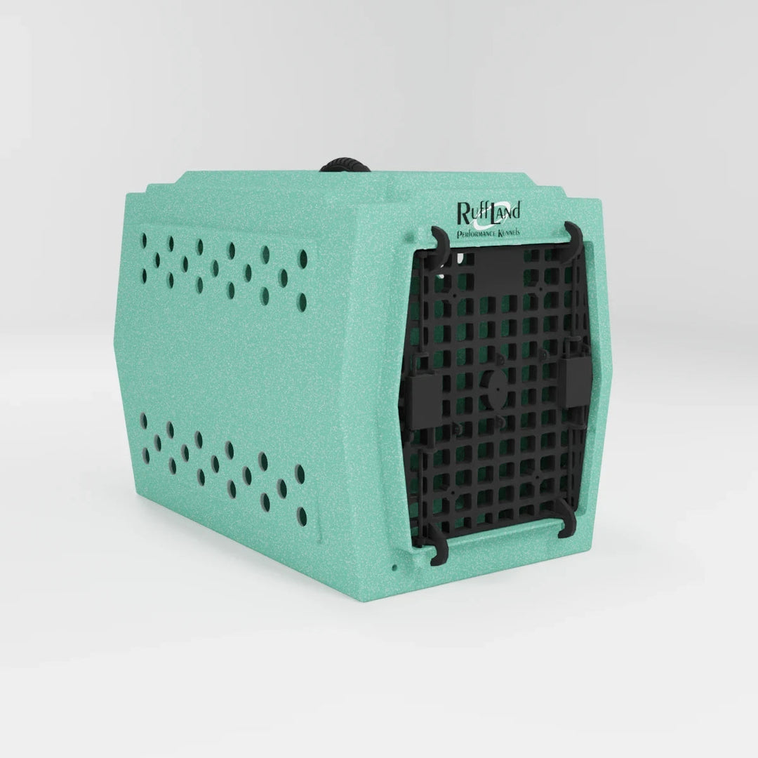 RuffLand Medium Kennel - Mint Single Door - Dog crates by Ruff Land Performance Kennels