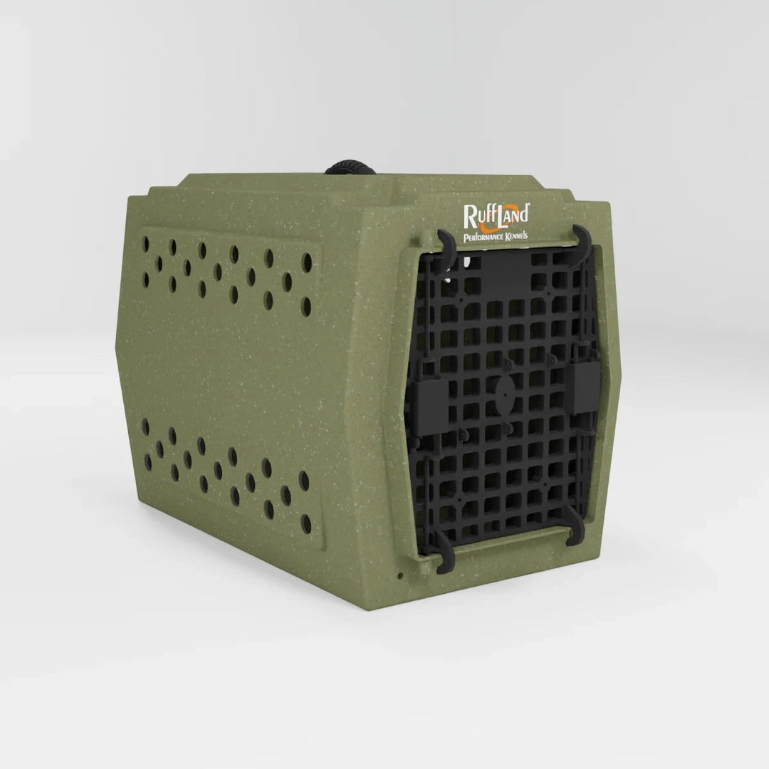 RuffLand Medium Kennel - Olive Drab - Dog crates by Ruff Land Performance Kennels