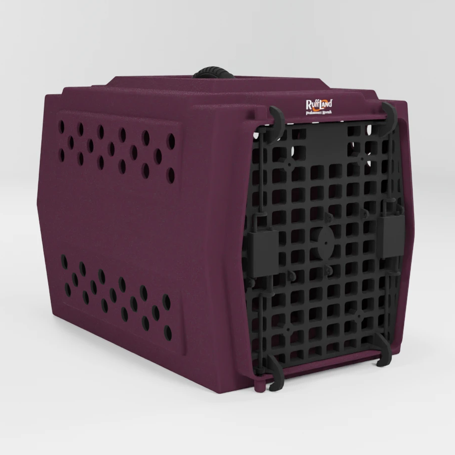 RuffLand Mid-Size Kennel - Merlot - Dog crates by Ruff Land Performance Kennels