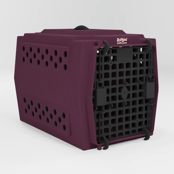 RuffLand Mid-Size Kennel - Merlot - Dog crates by Ruff Land Performance Kennels