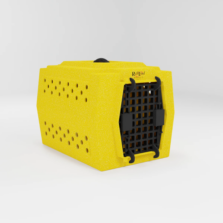 RuffLand Small Kennel - Sunflower Yellow - Dog crates by Ruff Land Performance Kennels