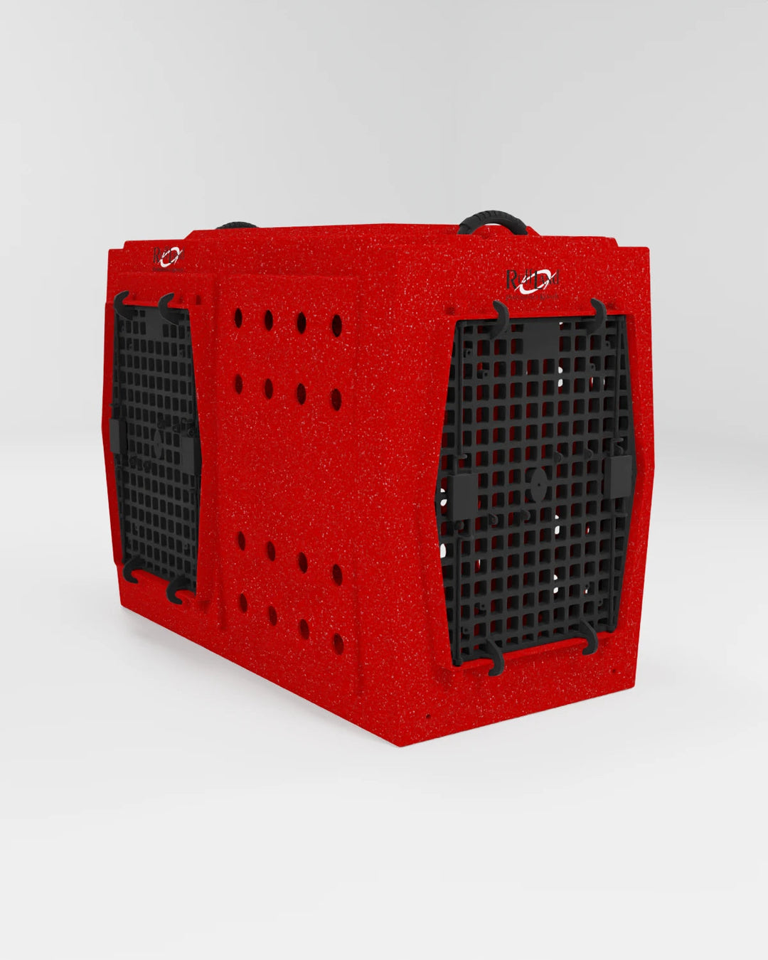 RuffLand X-Large Kennel - Fire Double Door (Front Left) - by Ruff Land Performance Kennels