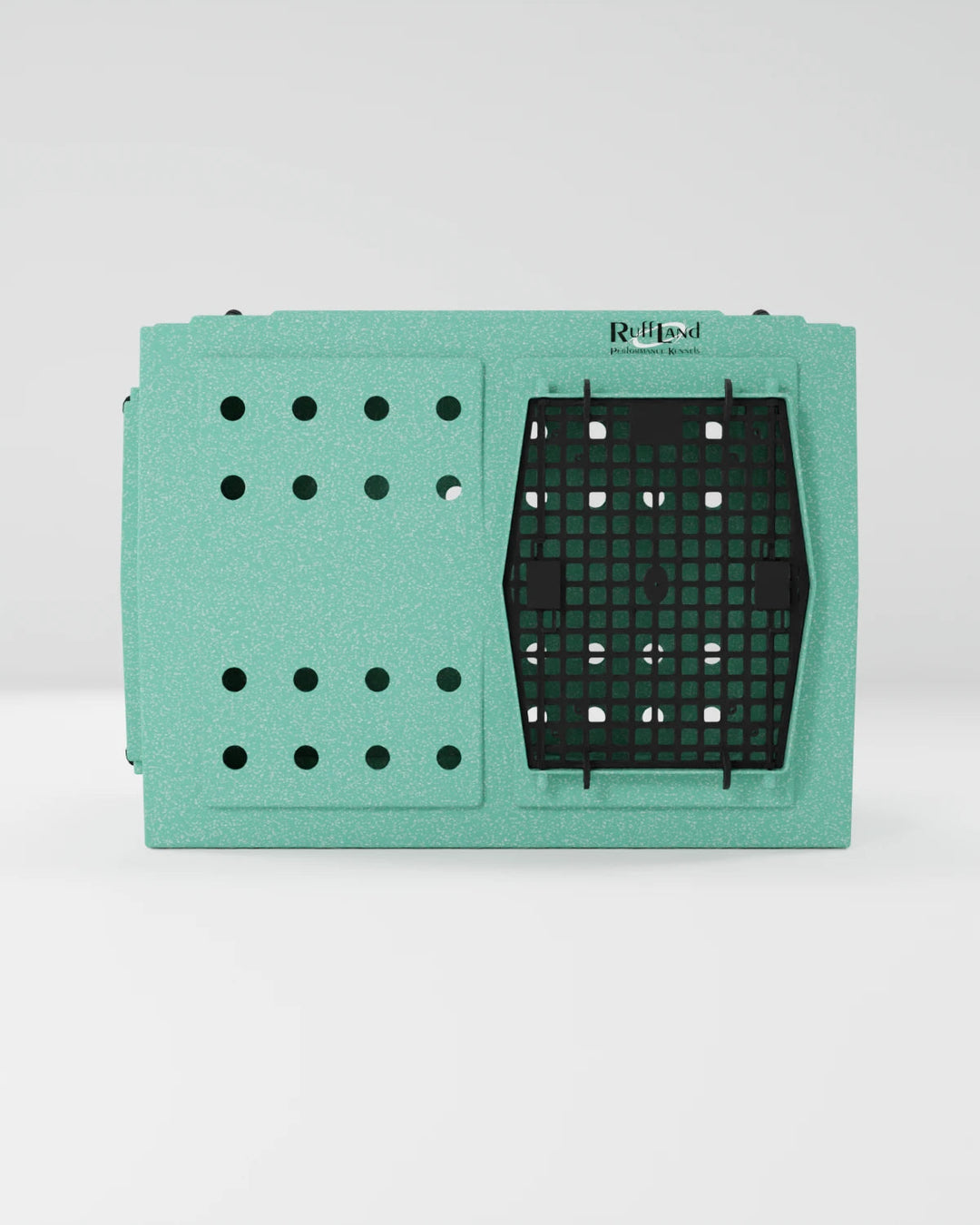 RuffLand X-Large Kennel - Mint Double Door (Front Right) - by Ruff Land Performance Kennels