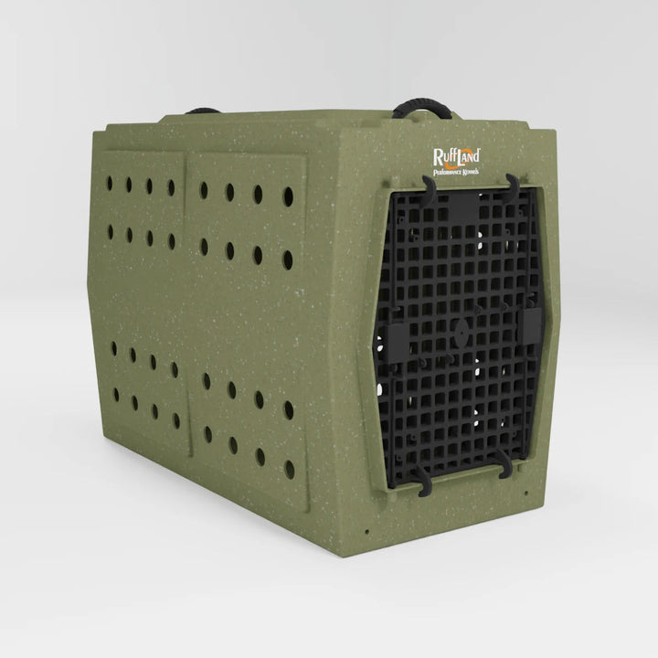 RuffLand X-Large Kennel - Olive Drab Single Door - by Ruff Land Performance Kennels