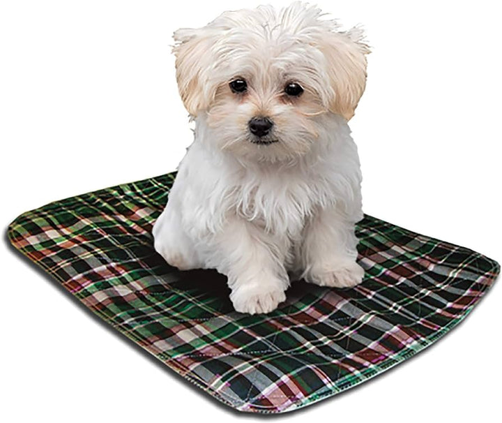 Lenny Pads Washable Potty Pads - Green Plaid - by Lenny Pads