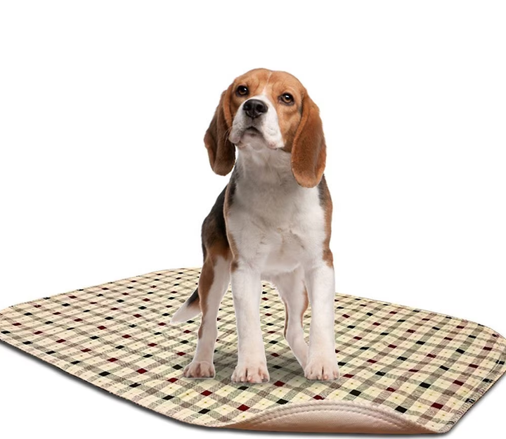 Lenny Pads Washable Potty Pads - Tan Plaid - by Lenny Pads