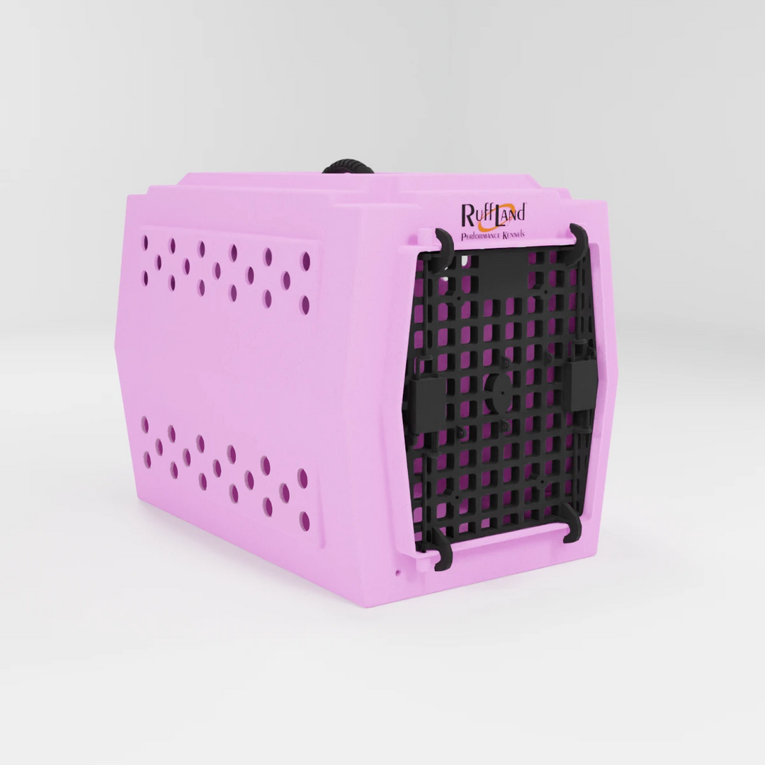 RuffLand Medium Kennel - Light Pink - Dog crates by Ruff Land Performance Kennels