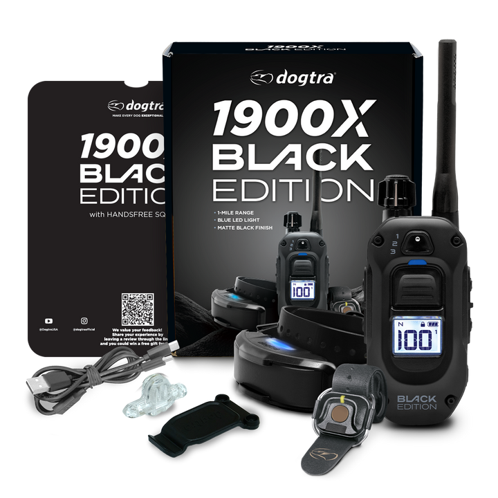 Dogtra 1900X Black Edition 1-Dog Unit E-Collar - - by Dogtra