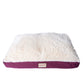 Armarkat Dog Bed/Mat with Poly Fill Cushion and Removable Cover - Burgundy/Ivory - - Dog bed by Armarkat