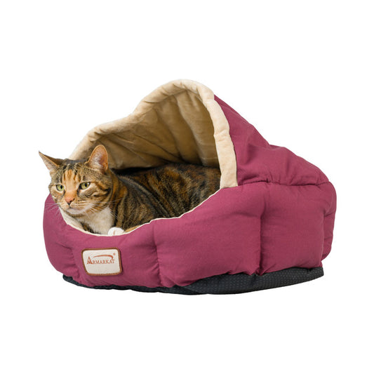 Armarkat Cat Bed - Burgundy/Ivory - - Cat Beds by Armarkat