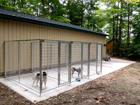 TK Products Complete 5’W x 10’L x 6’H Kennel Run w/ Stainless Steel Hardware - - Dog Kennels & Runs by TK Products