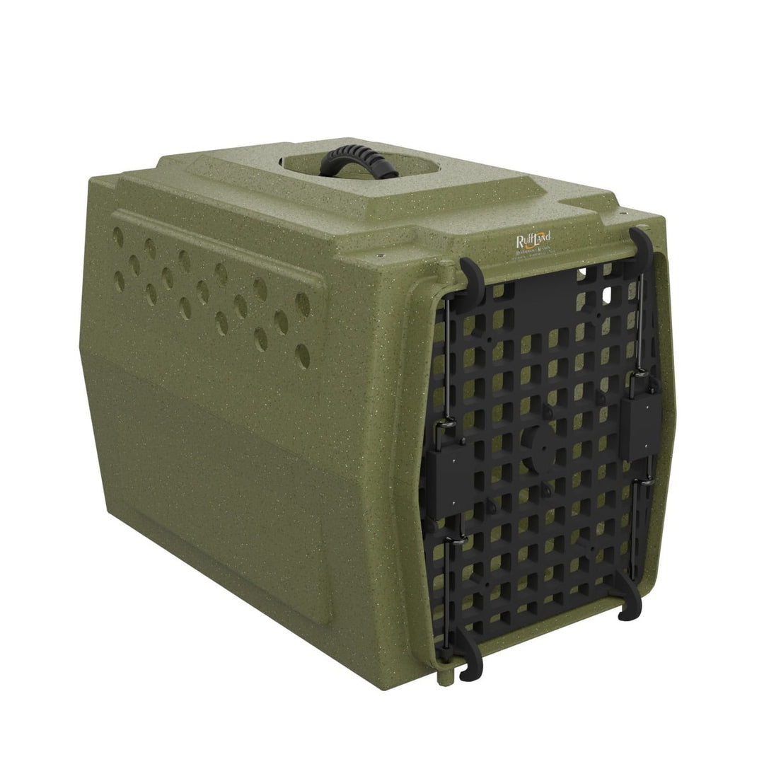 RuffLand Mid-Size Kennel - Olive Drab - Dog crates by Ruff Land Performance Kennels