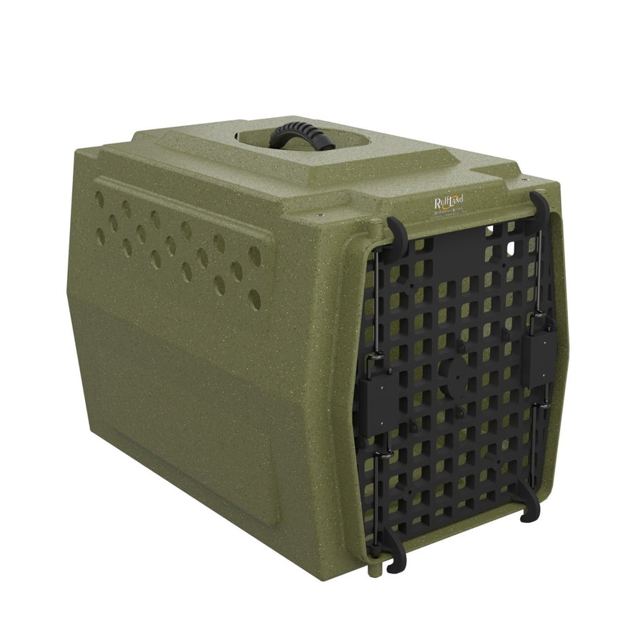 RuffLand Mid-Size Kennel - Olive Drab - Dog crates by Ruff Land Performance Kennels