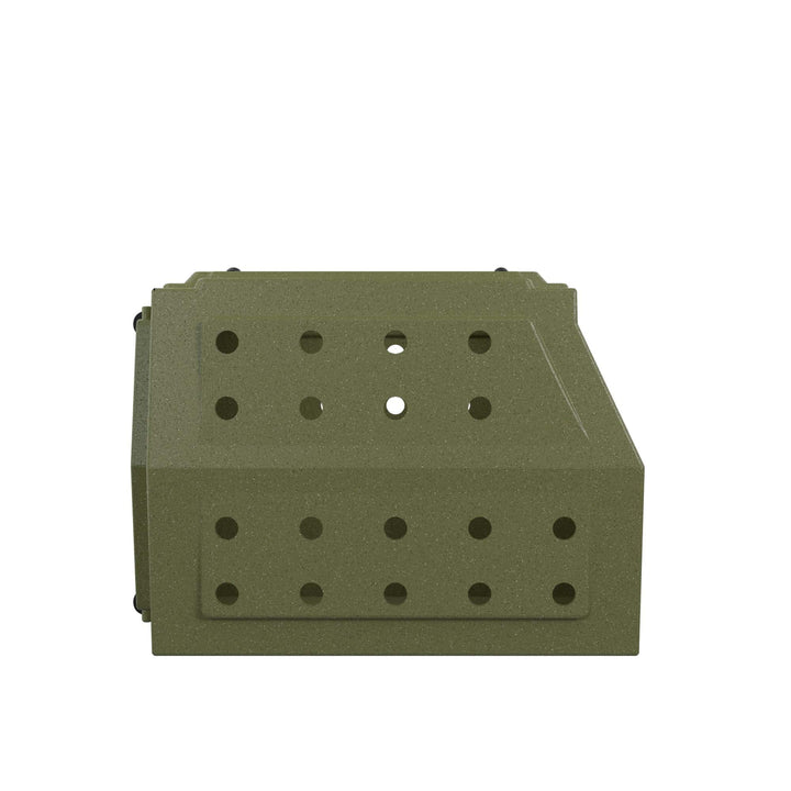 RuffLand Intermediate Kennel - Olive Drab SUV (Slant Back) - Dog crates by Ruff Land Performance Kennels