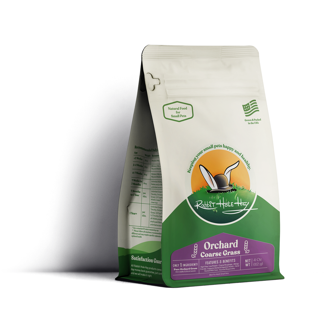 Rabbit Hole Hay Ultra Premium Coarse Orchard Grass - 4 oz - Hay by Rabbit Hole Hay