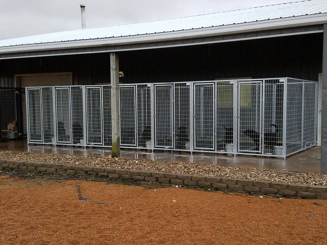 TK Products Complete 4’W x 8’L x 6’H Kennel Run w/ Stainless Steel Hardware - - Dog Kennels & Runs by TK Products